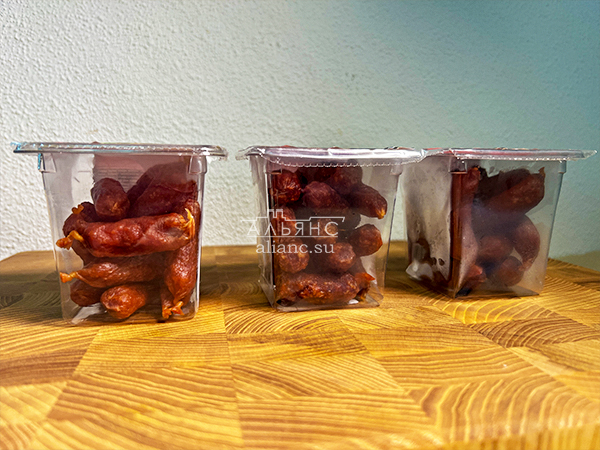 Колбаски МИНИ со вкусом аджики с/к (100 гр) в Невинномысске