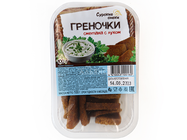 Сурские гренки Сметана с луком (100 гр) в Невинномысске