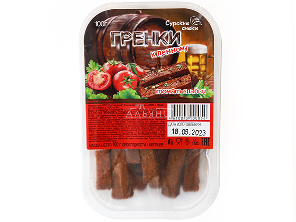 Сурские гренки Томат спайси (100 гр) в Невинномысске