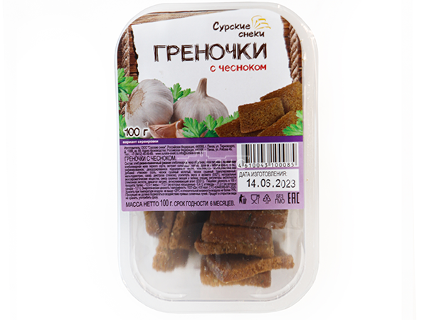 Сурские гренки с Чесноком (100 гр) в Невинномысске