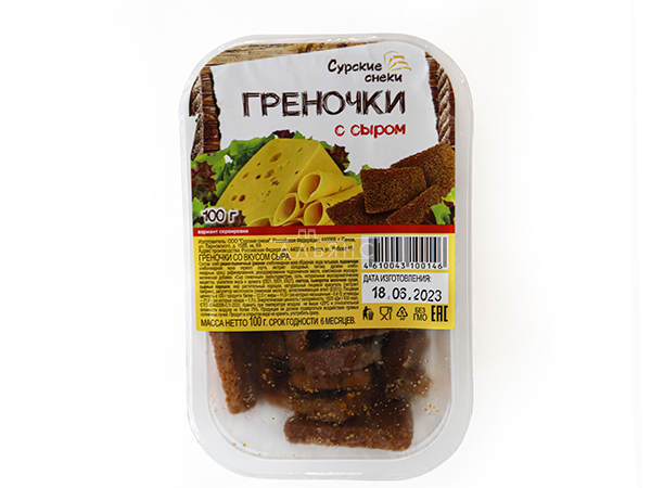 Сурские гренки со вкусом Сыра (100 гр) в Невинномысске