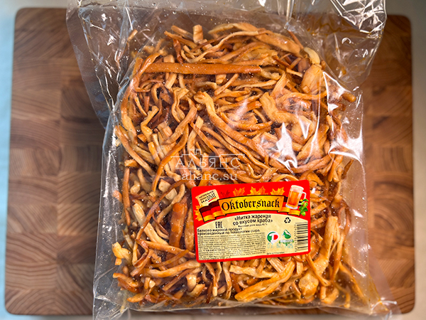 Нитка ЖАРЕНАЯ "Краб" Oktobtersnak 1 кг (сырный продукт) в Невинномысске