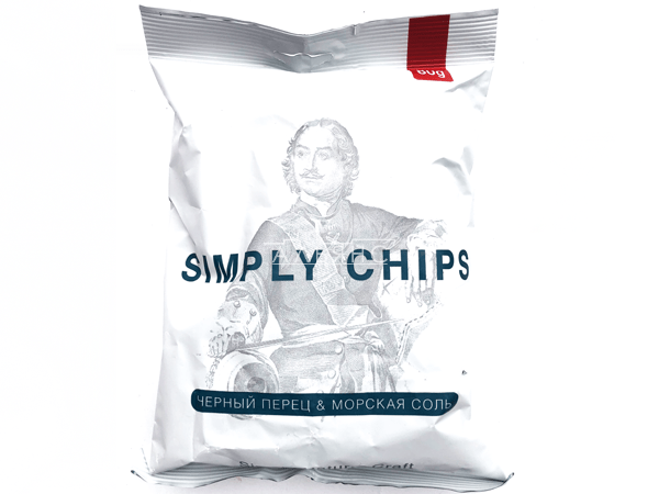 Картофельные чипсы "Simple chips" Морская соль и черный перец 80 гр. в Невинномысске